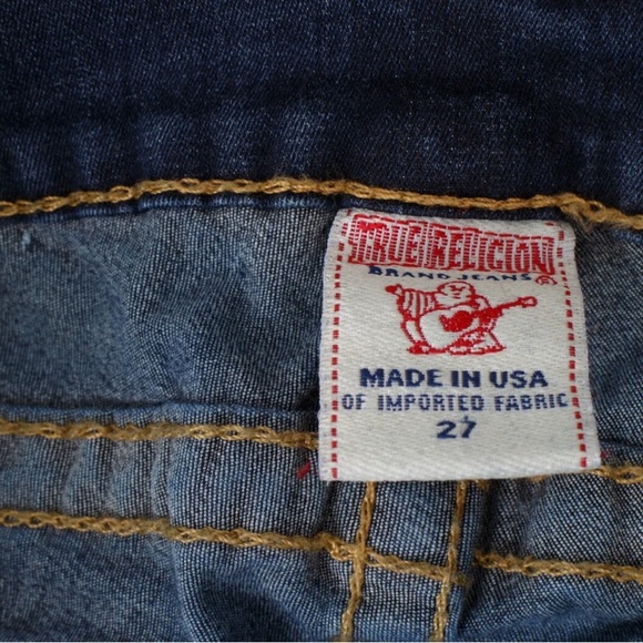 True Religion Misty Skinny Woman's Denim Jeans Flap Pocket USA Size 27 - Picture 9 of 9